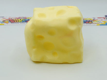Viral Cheese Squishy Sensory Fidget Toy | Slow Rise Stress Relief Squish Cube