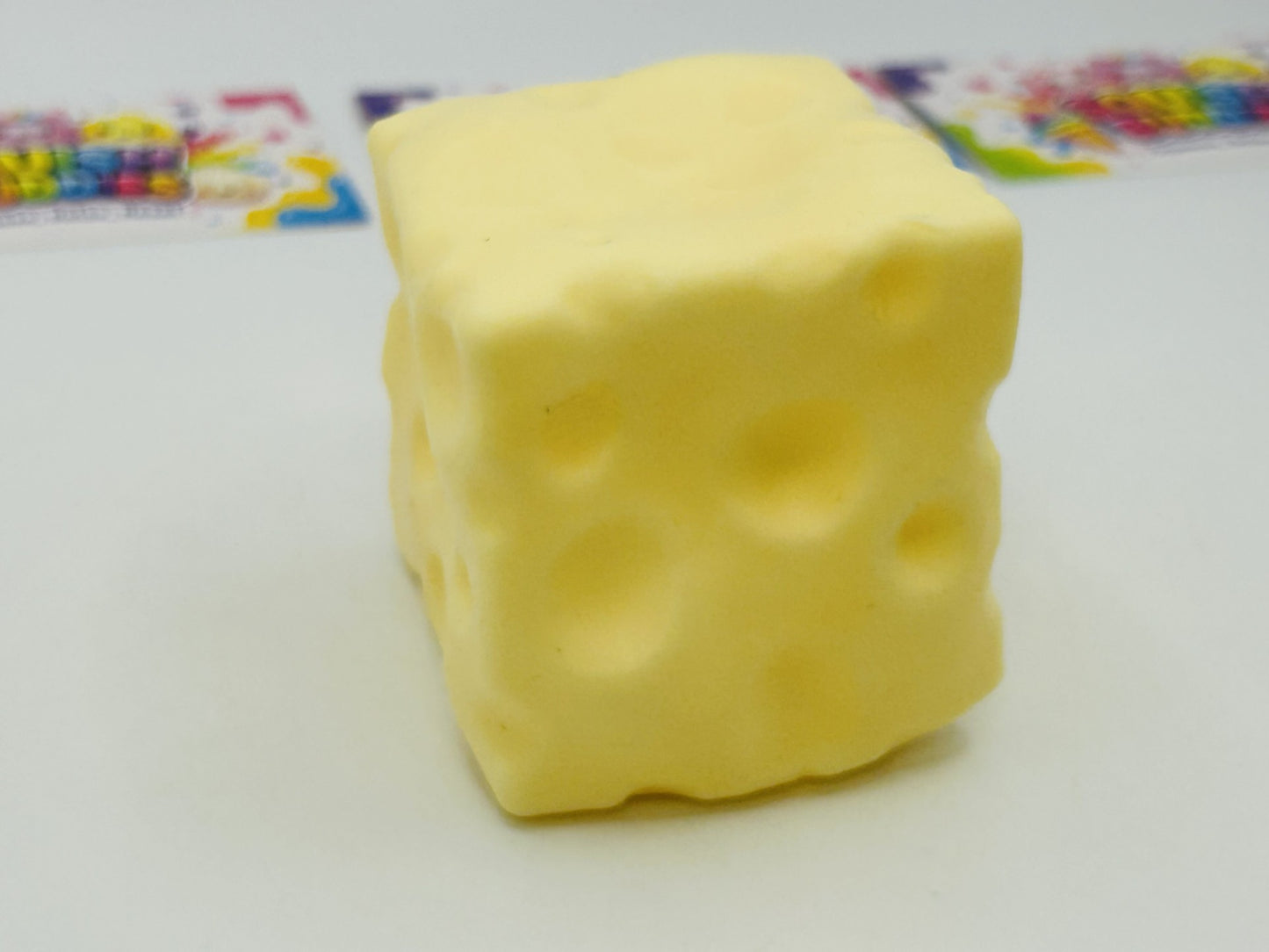 Viral Cheese Squishy Sensory Fidget Toy | Slow Rise Stress Relief Squish Cube