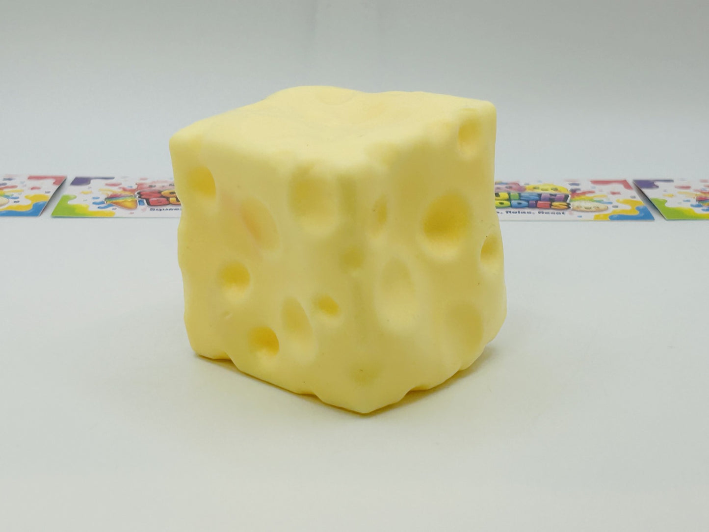 Viral Cheese Squishy Sensory Fidget Toy | Slow Rise Stress Relief Squish Cube